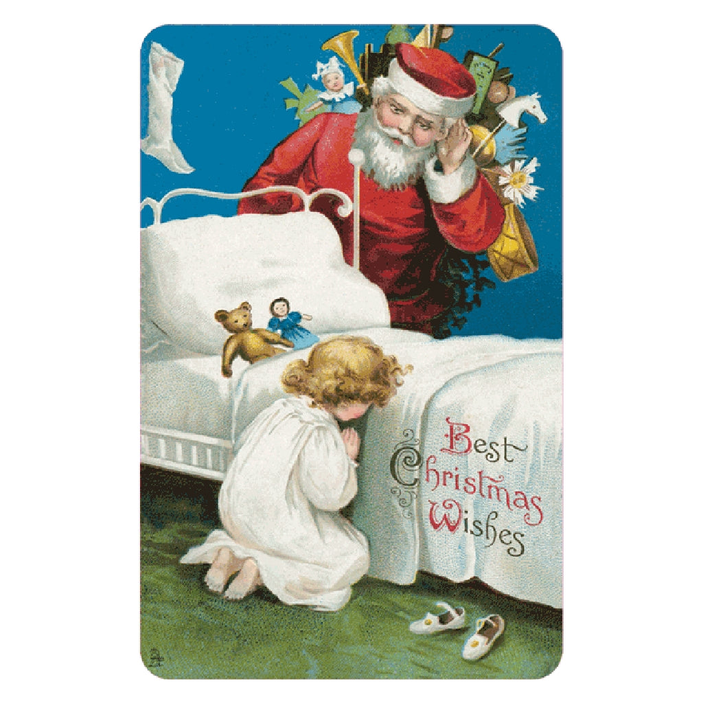 Vintage Christmas Holiday Sticker Box