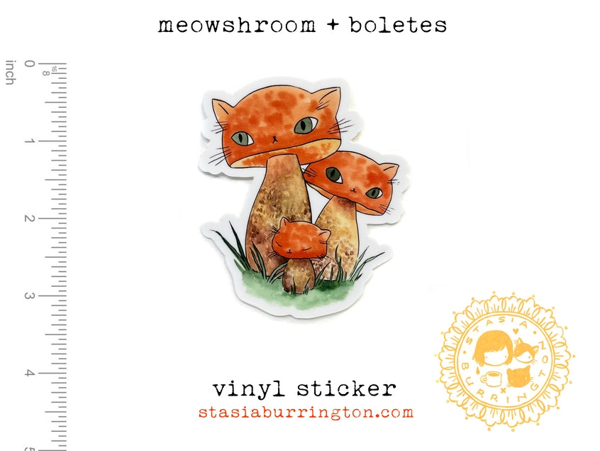 Meowshroom Vinyl Sticker