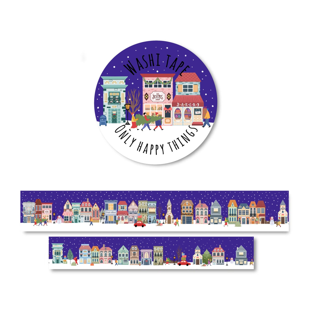 Winter Village Washi Tape