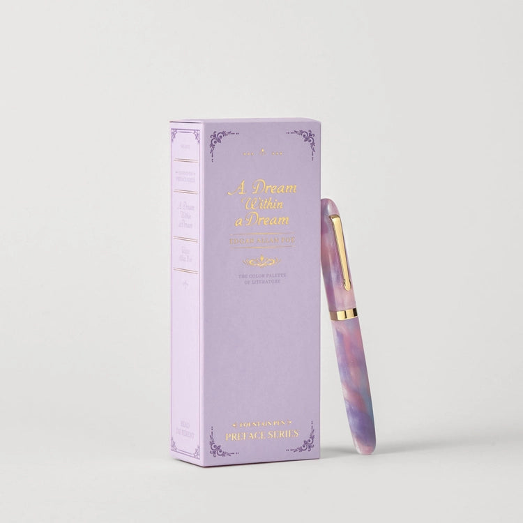 Discover the colors of literature inspired by the emotions and moments found in literary works, now in a fountain pen.
The Wearingeul Literature Fountain Pen was created to bring the colors of stories born from literature into your hands. Take your time with the Wearingeul Literature Fountain Pen and write down the words and impressions that stayed with you.
Inspired by the ethereal imagery of fleeting dreams and the transient beauty of golden sand slipping through fingers - introducing a pen