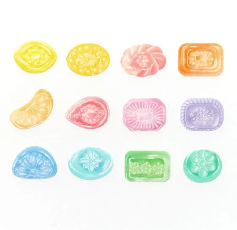 Weather Drops Candy Bande Water Lily Washi Roll Sticker