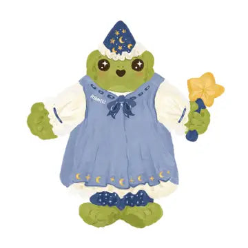 Add some quirky charm to your correspondence with adorable frog-shaped notecards!
These illustrated cards feature four different designs and punny greetings. From a wizard frog to a romantic frog, a bookish toad to a cowboy croaker, each of these playful amphibians will deliver your birthday wishes, congratulations, and cheerful ribbits to friends and family! The stationery set includes 12 die-cut notecards (4 designs repeating) and 12 envelopes.