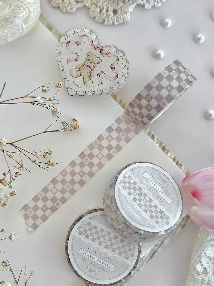 ♡ whimsy checkered washi tape
♡ perfect for layering & adding a decorative touch to your journal pages!
♡ 16mm wide
♡ all washi is 10m long
Illustrated & designed by Aarti from @leelajournals. Colors may vary from screen to screen and real life to photo. 
