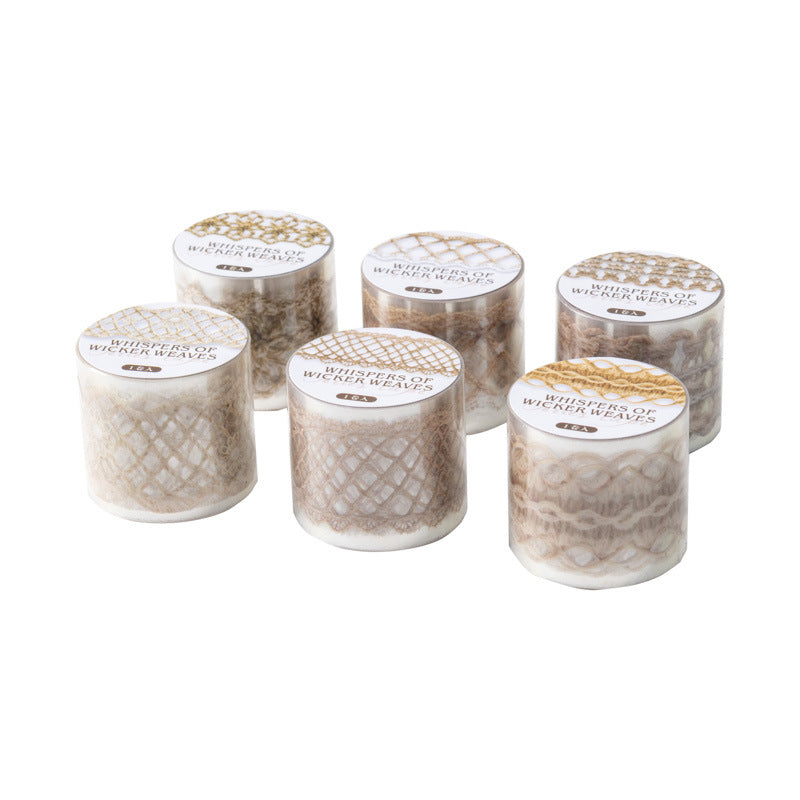 Add a cozy touch to your crafts with the Whiskers of Wicker Weaves Kiss Cut PET Tape. Each kiss‑cut piece is easy to peel and perfect for decorating journals, planners, pen‑pal letters, scrapbooks, and gifts. The soft wicker‑inspired motifs give your pages a gentle, homey touch that feels both cute and calming.
Kiss Cut
Includes 1 roll of PET tape