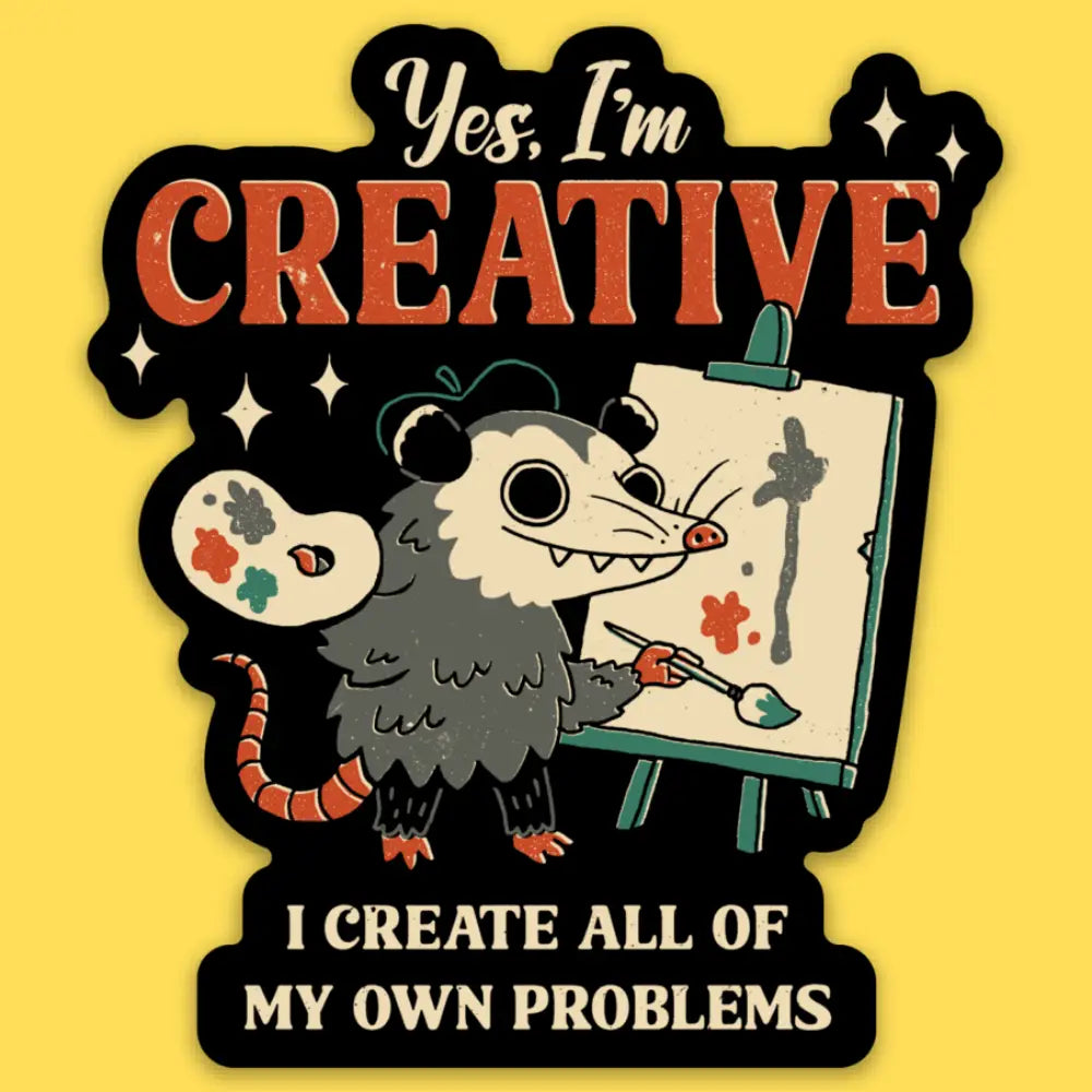 Wicked Clothes - Yes, I'm Creative Vinyl Sticker
• Durable & weatherproof
• Made of thick vinyl which protects from scratching, rain & sunlight
• Size: 3" x 2.6" inches