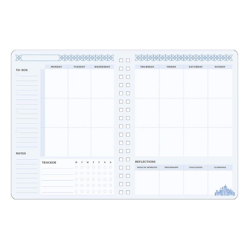 This 12-month undated planner features images inspired by Shiz University and Wicked, and is a perfect gift for fans to immerse themselves into the world of Wicked all year long.
START PLANNING NOW: Fill in the months and dates in this undated planner to start a year of planning at any time.
148 PAGES AND OVER 225 PLANNER STICKERS: This planner provides plenty of room to plan your goals, priorities, and activities, and to reflect on your own magical moments each week. Included are 12 unique dividers