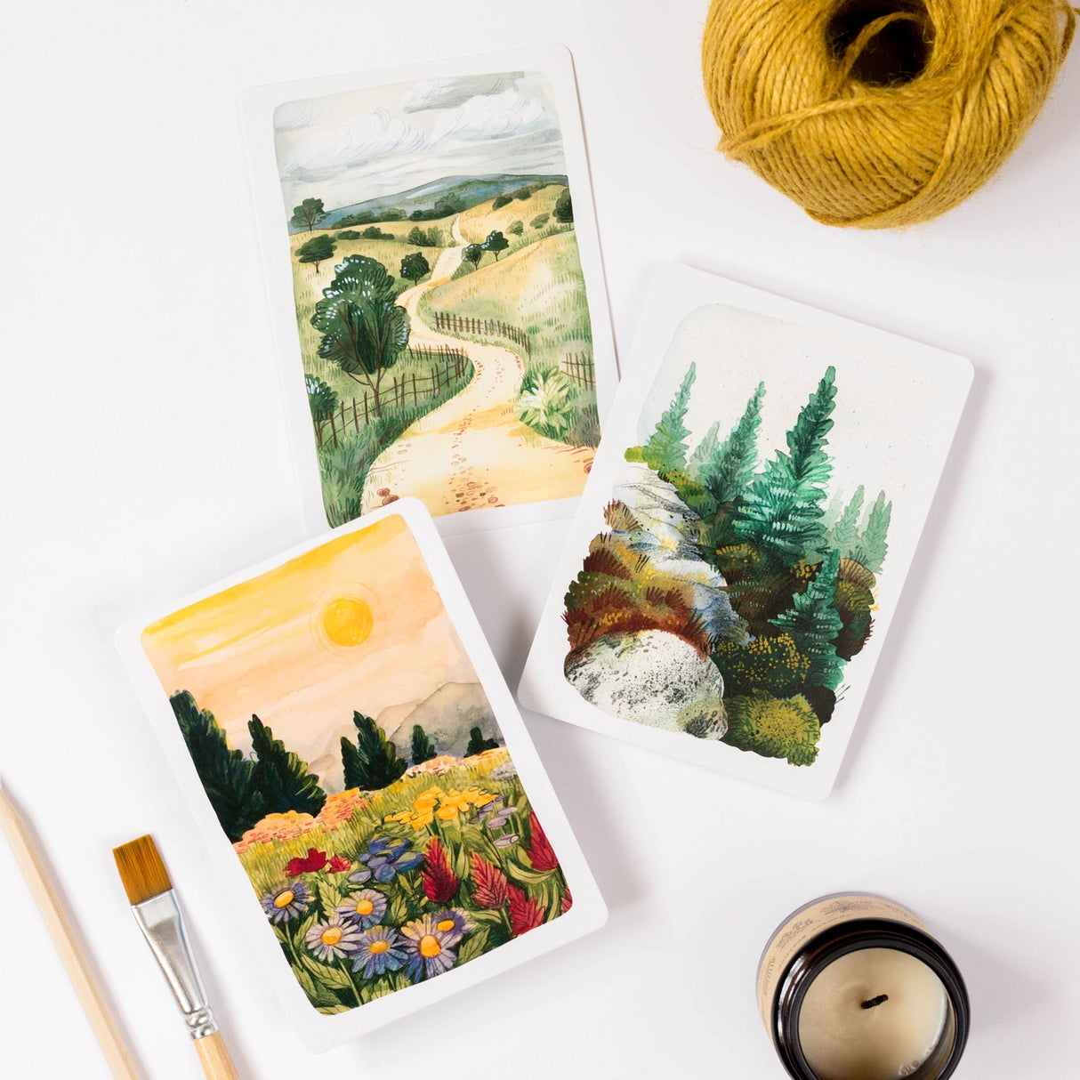 Wild Pencil Studio Postcard Set - Landscapes
✸ POSTCARD ✸
This Postcard designed with all wanderers in mind will be perfect for your snail mail, art wall and letters. Made from one of my sketchbook paintings with love in Czech Republic.
