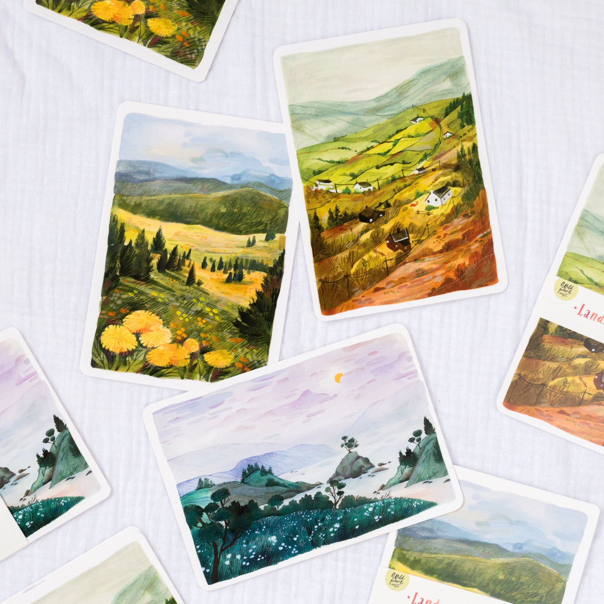 Wild Pencil Studio Postcard Set - Landscapes II
✸ POSTCARD ✸
This Postcard designed with all wanderers in mind will be perfect for your snail mail, art wall and letters. Made from one of my sketchbook paintings with love in Czech Republic.