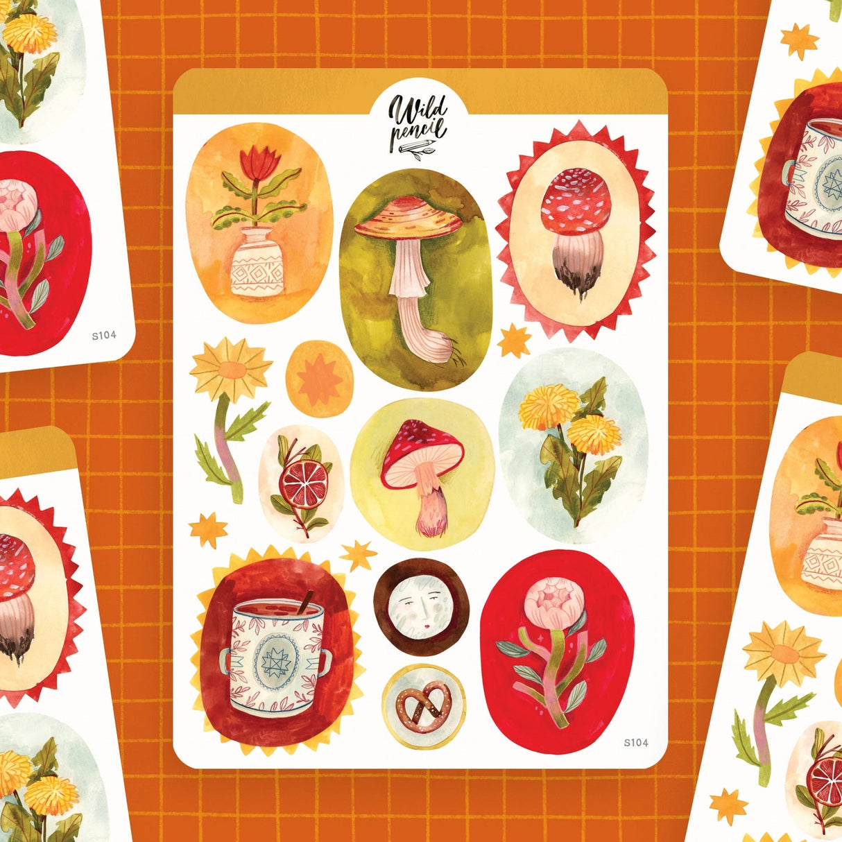 Wild Pencil Studio Sticker Sheet - Little Paintings