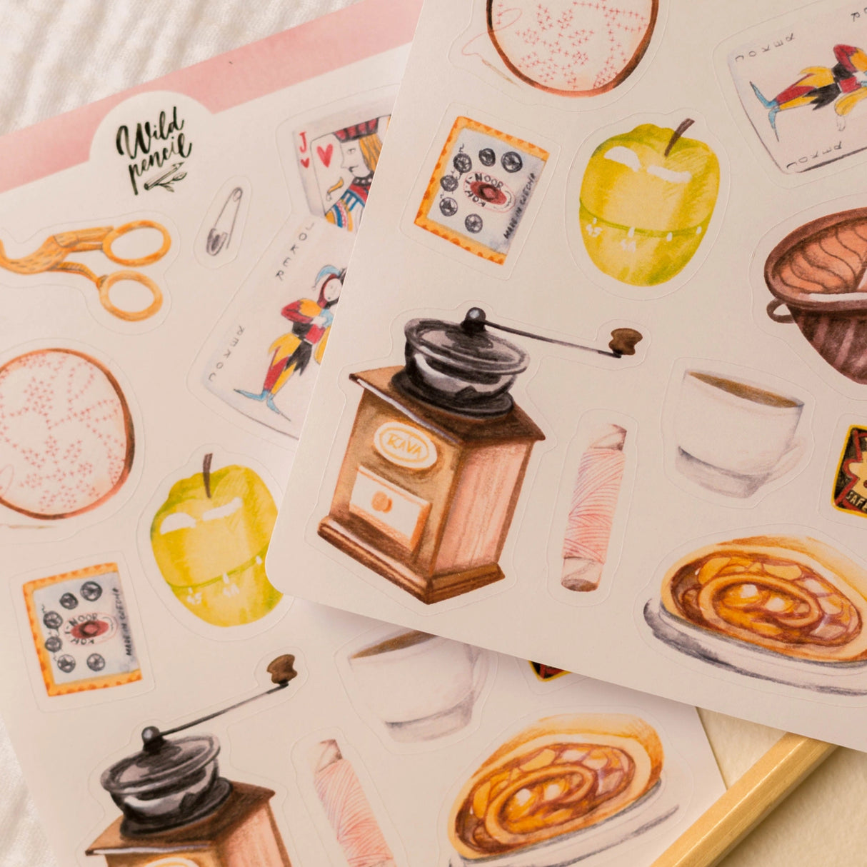 This paper sticker sheet has been designed with all summer lovers in mind! Perfect for your bullet journal, planner, snail mail or various other crafts. Designed from my original sketchbook illustrations, each made with love in Czech Republic.