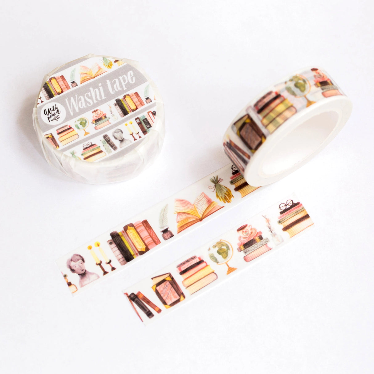 ✸ WASHI TAPE ✸
Cute washi tape to decorate your journals, seal your envelopes, scrapbook or packages. All the design are my own original. The washi tapes are printed in a traditional factory and are very high quality.
✸ DETAILS ✸
one roll measures 10 m (32.9 feet)
width of the roll is 15 mm (0.6 inch)
packaged in paper