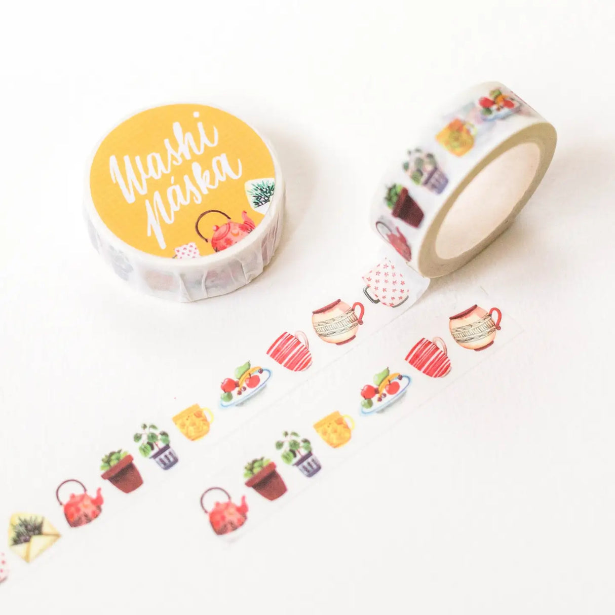 ✸ WASHI TAPE ✸
Cute washi tape to decorate your journals, seal your envelopes, scrapbook or packages. All the design are my own original. The washi tapes are printed in a traditional factory and are very high quality.
✸ DETAILS ✸
one roll measures 10 m (32.9 feet)
width of the roll is 15 mm (0.6 inch)
packaged in paper