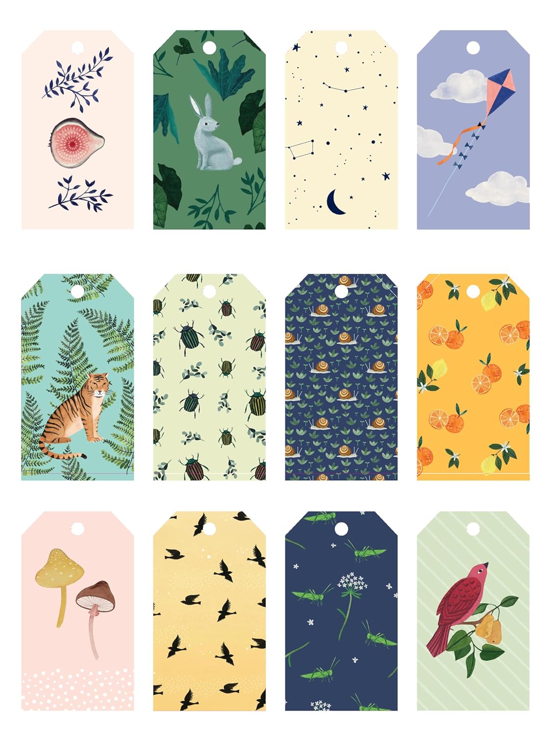 Beautiful wrapping paper and gift tags inspired by nature, from Flow, the international brand that celebrates creativity, mindfulness, and the pleasures of paper. Tear out the decorated sheets along the perforations and unfold them to their full size before wrapping a parcel and affixing a matching gift tag.