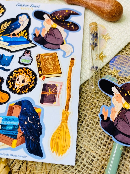 Witch Sticker Sheet
