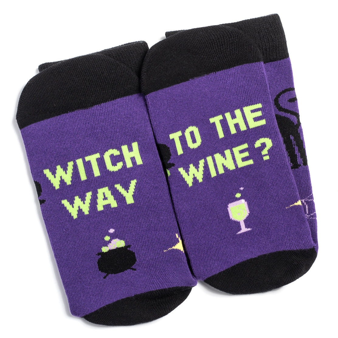 Witch Way To the Wine Socks