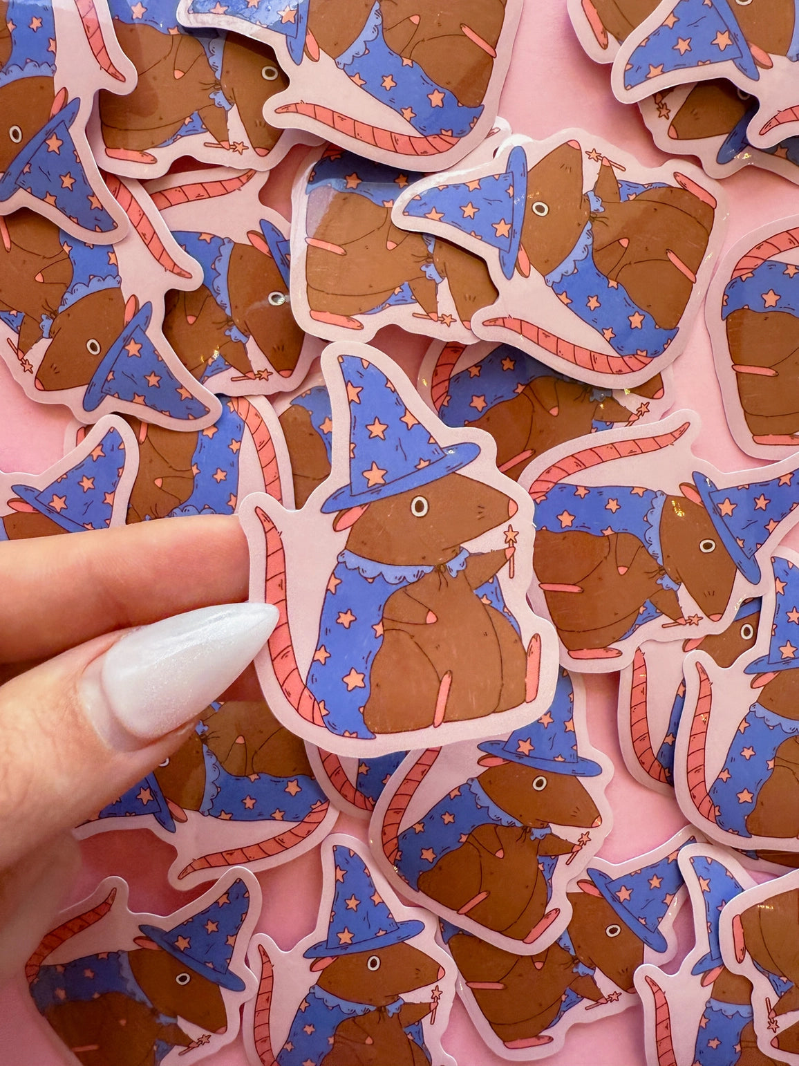 Wizard Rat Vinyl Sticker
Just a little magical rat sticker. The sticker is made of high-quality vinyl and is weatherproof, so it can be used on any surface.
2.5inch Waterproof Sticker