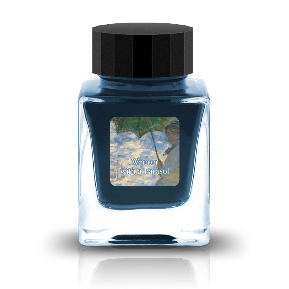 Woman with a Parasol Ink
The Respect Collection pays homage to artistic masterpieces with inks that display the vibrant colors found in these artworks. These inks are also a part of the Crystal Line which has been produced specifically for glass pens.
RGB: 50, 154, 218
Blue
30ml
Glass Pen Only