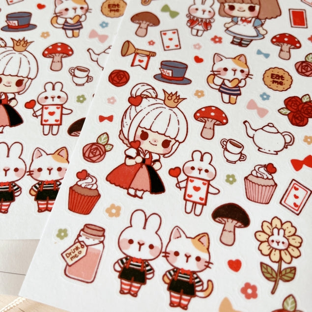 Cherry Rabbit Wonderland Sticker Sheet