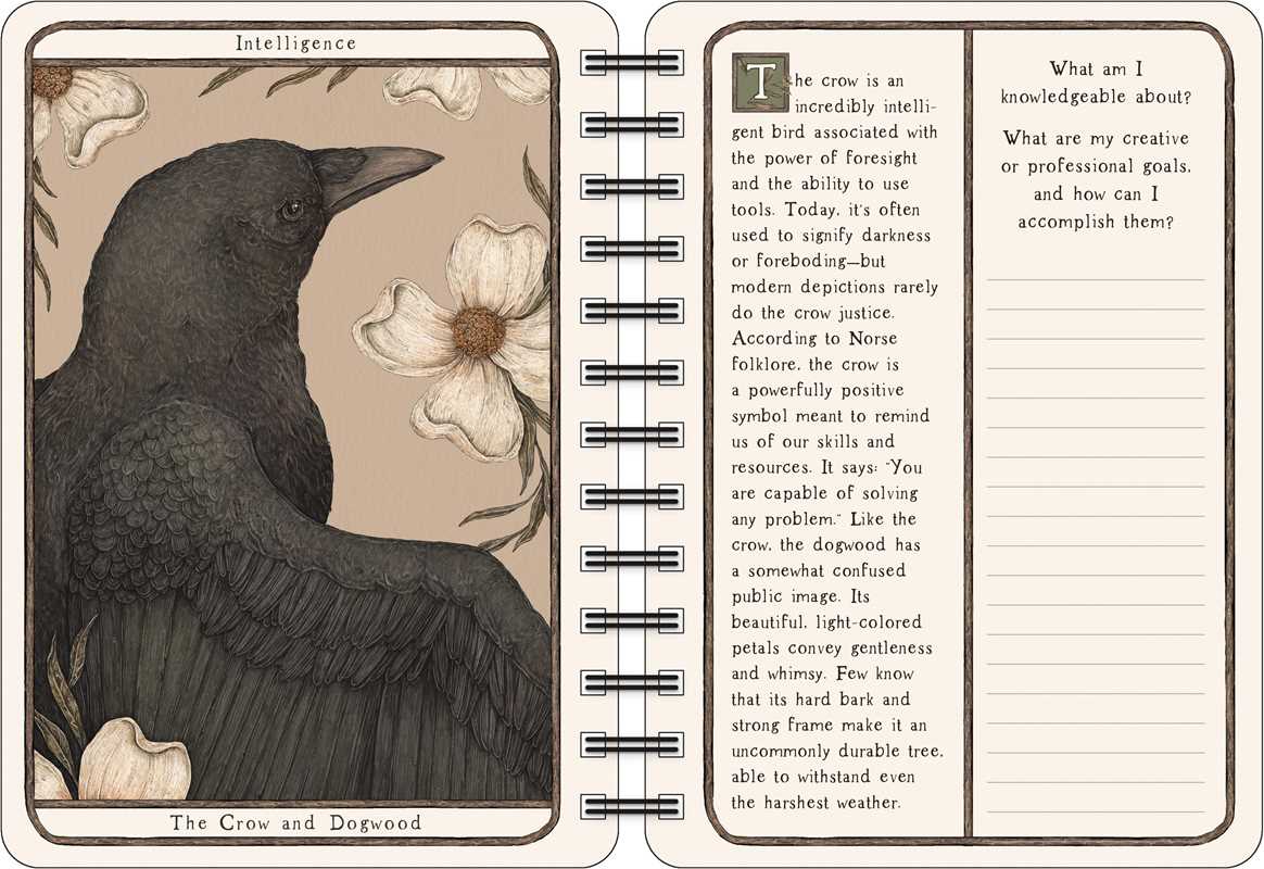 Stay organized as you seek wisdom from nature in this enchantingly illustrated planner based on the bestselling Woodland Wardens oracle card deck.
From beloved artist and author Jessica Roux, each month showcases an animal-plant pair along with their symbolic significance as divined from folklore, mythology, and literature. Monthly prompts encourage you on your own path of personal growth. Weekly and monthly spreads offer ample room for planning, making lists, and noting all the important things in your li
