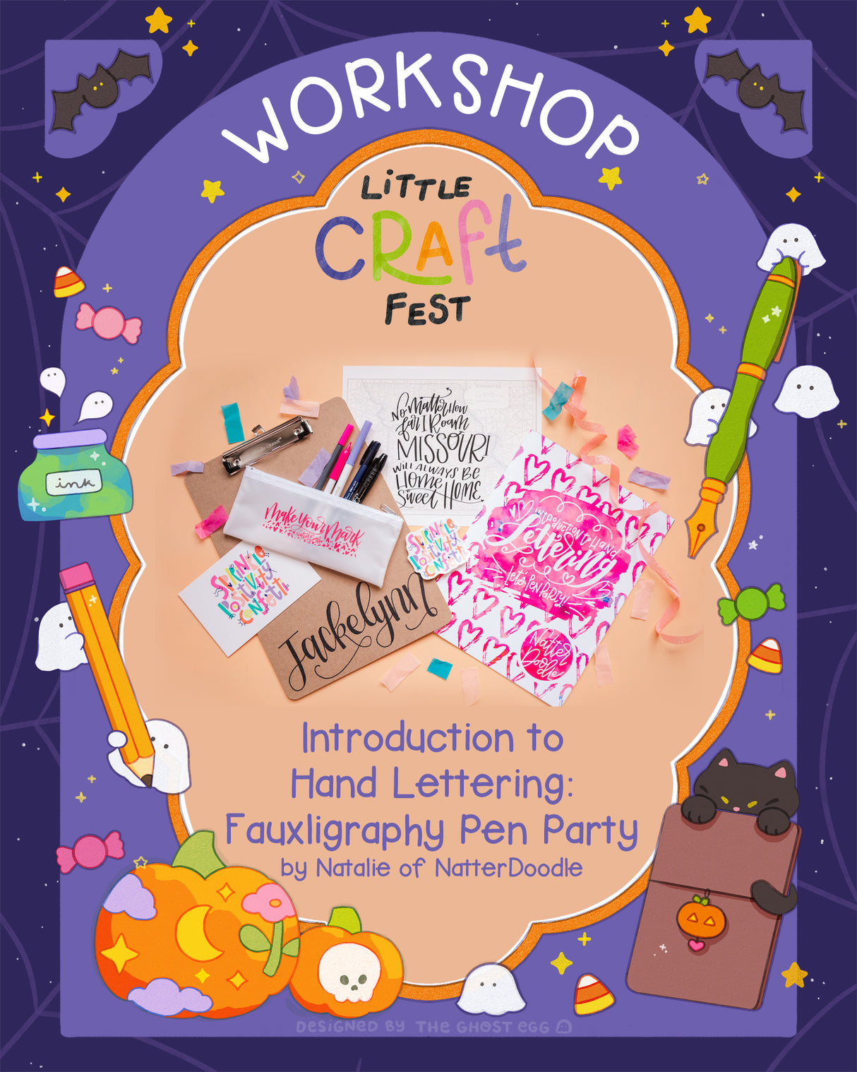 Introduction to Hand Lettering: Fauxligraphy Pen Party with NatterDoodle