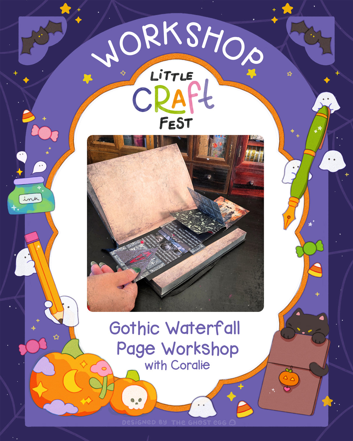 Gothic Waterfall Page Workshop with Coralie