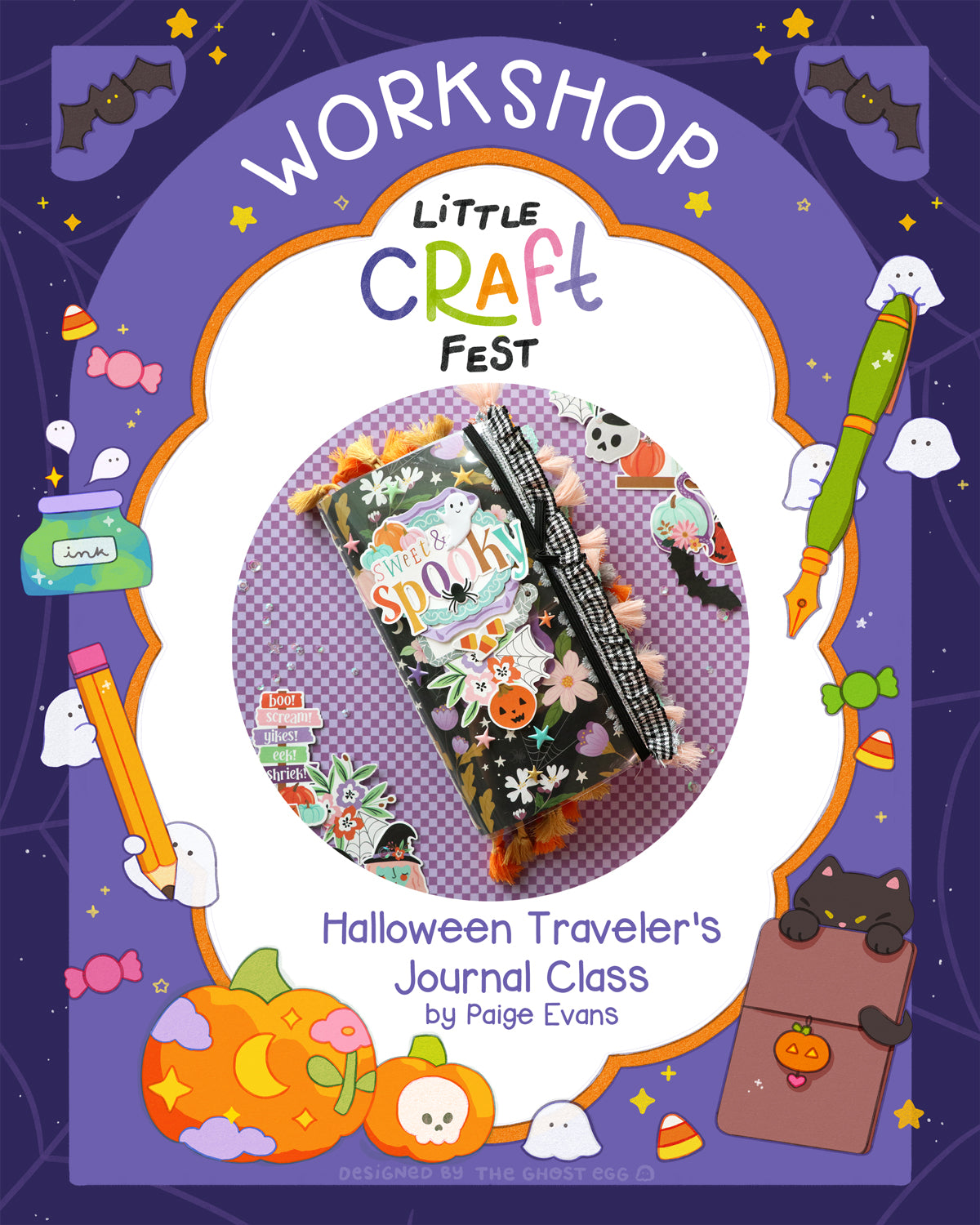 Halloween Traveler's Journal Class by Paige Evans