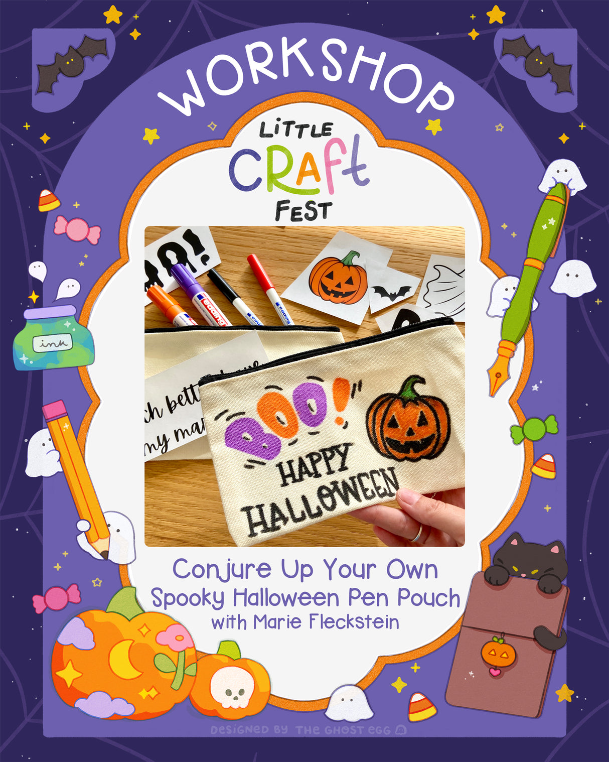 Conjure Up Your Own Spooky Halloween Pen Pouch with Marie Fleckstein