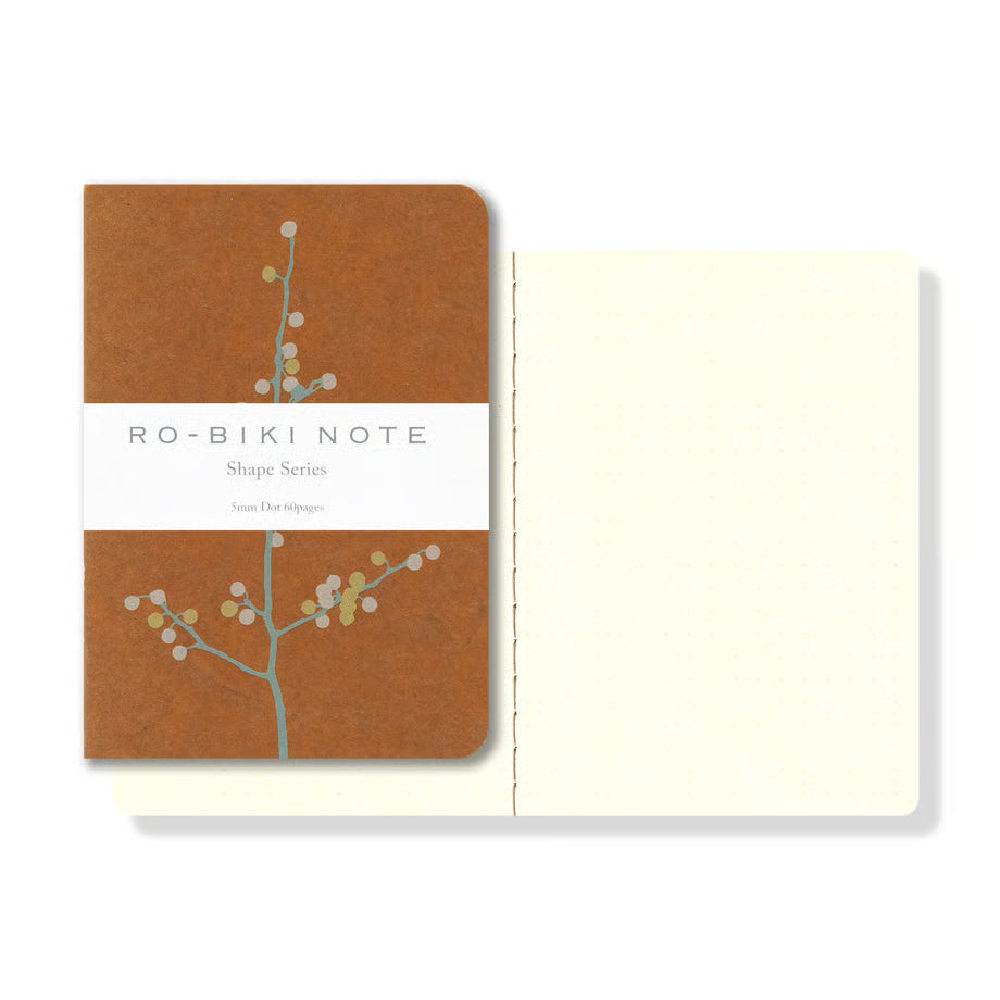 The RO‑BIKI Note is a beautifully crafted Japanese notebook known for its distinctive waxed paper cover, which gains character the more you use it. Over time, the cover softens, develops a natural patina, and becomes uniquely yours—making every notebook feel personal and well‑loved.