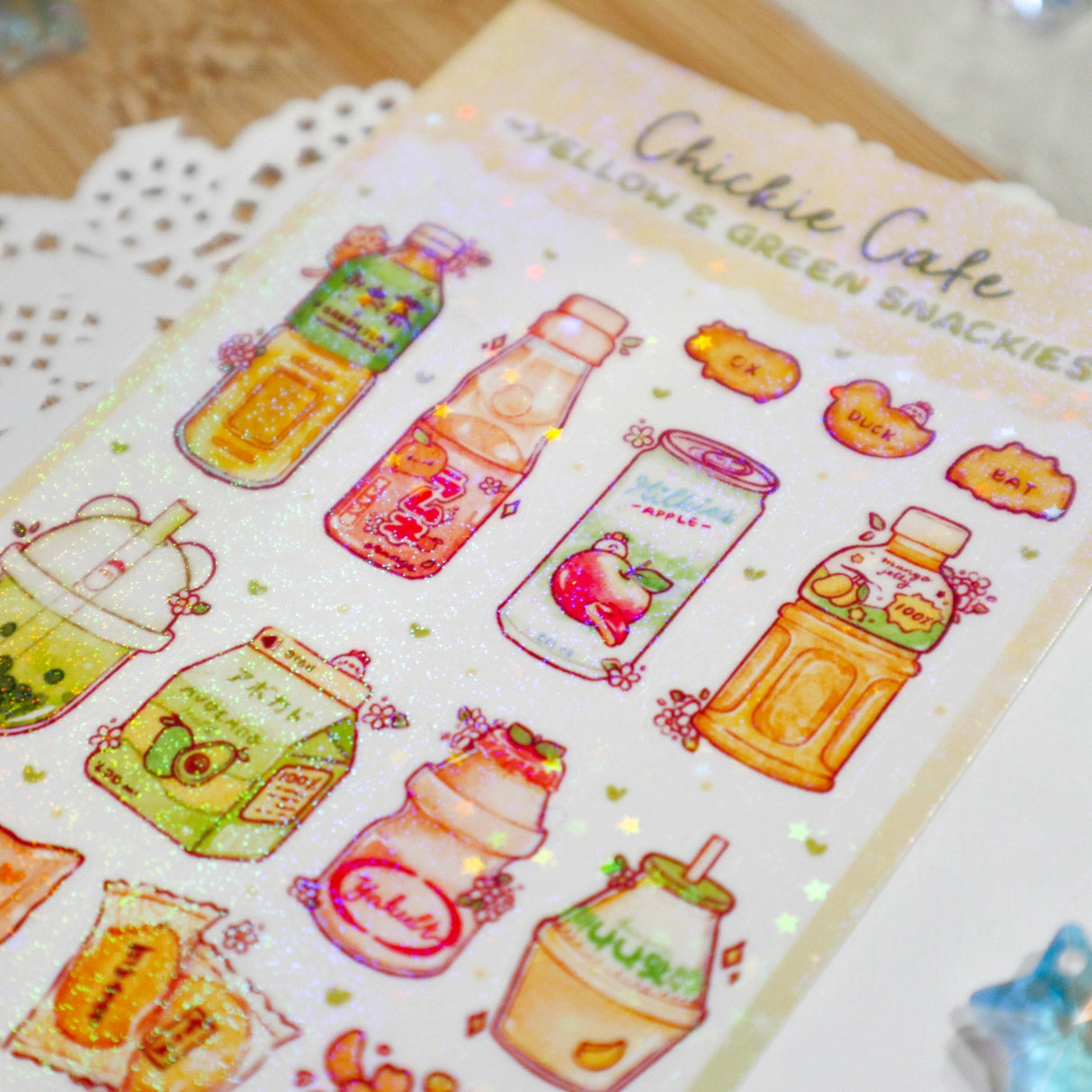 These stickers are perfect for decorating your personal belongings, journals, planners, penpal letters, or something you can stare at all day...basically, anything you want as long as it makes you happy
Details
Handmade
Star Holographic Vinyl
Vinyl: UV Resistant, Waterproof, Weatherproof, Tearproof, Scratchproof
Advised using tweezers for easy removable of stickers
Dimension: 3" x 6.5" (Large) 