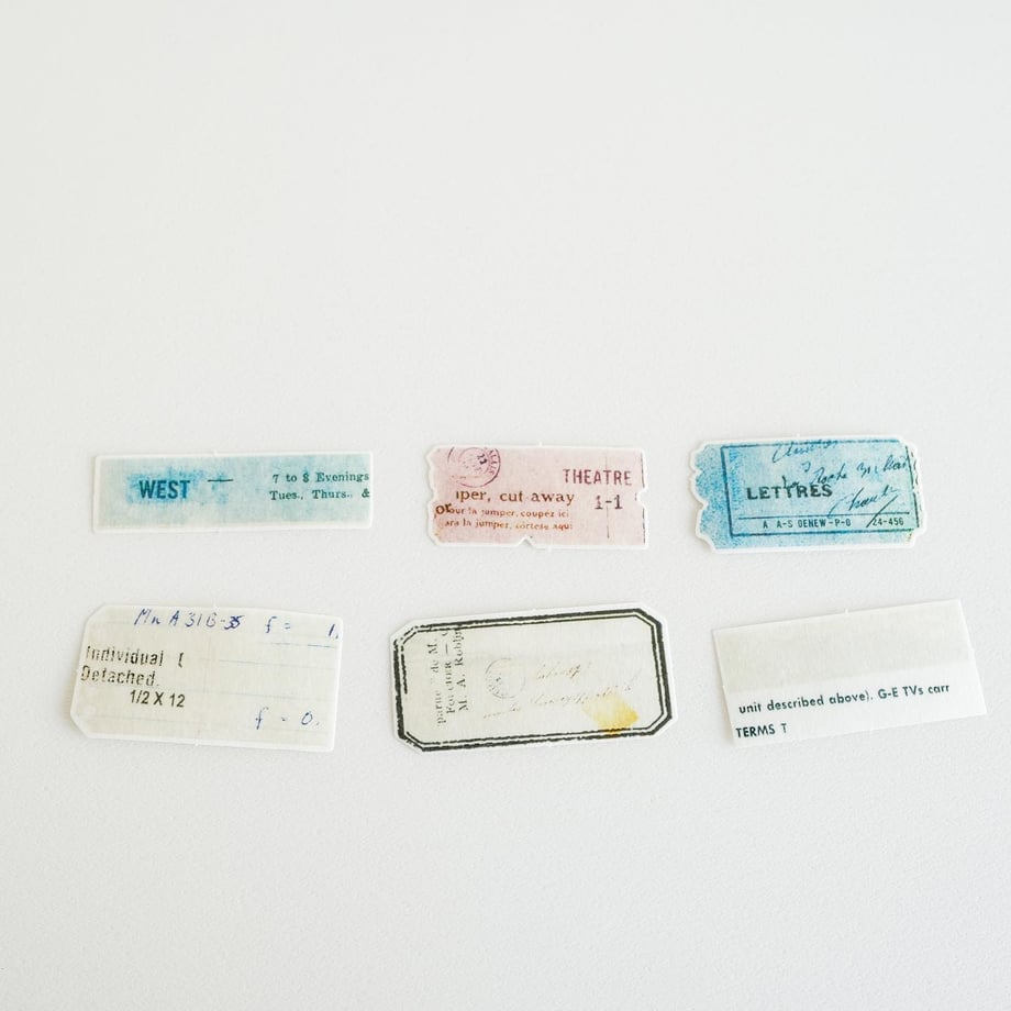 Yohaku Flake Stickers - Collage (F-012)