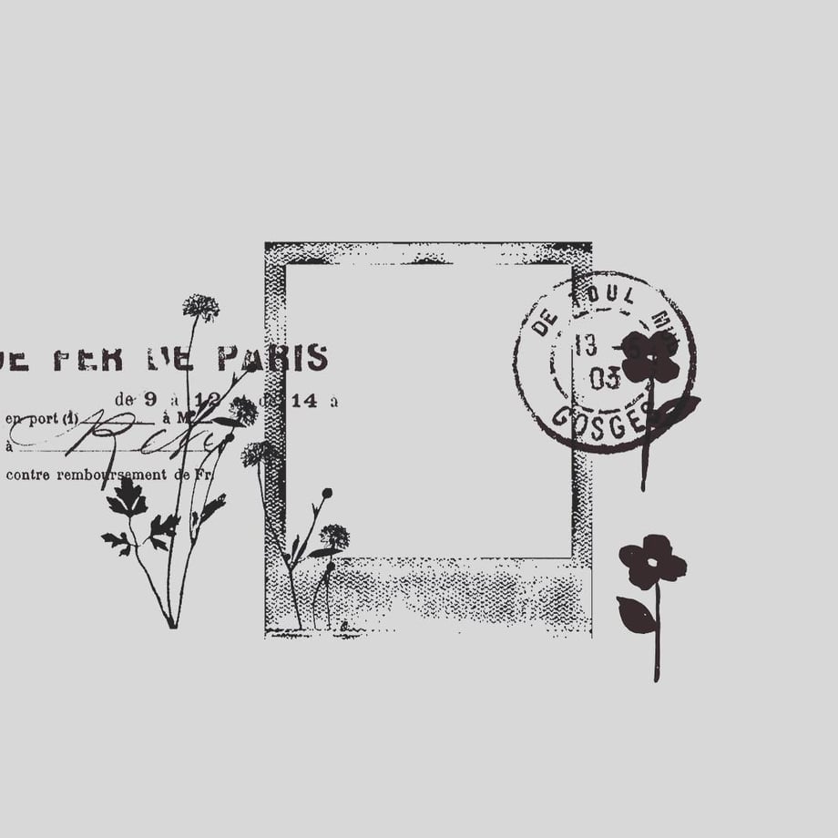 Yohaku Rubber Stamp - Polaroid (S-049)