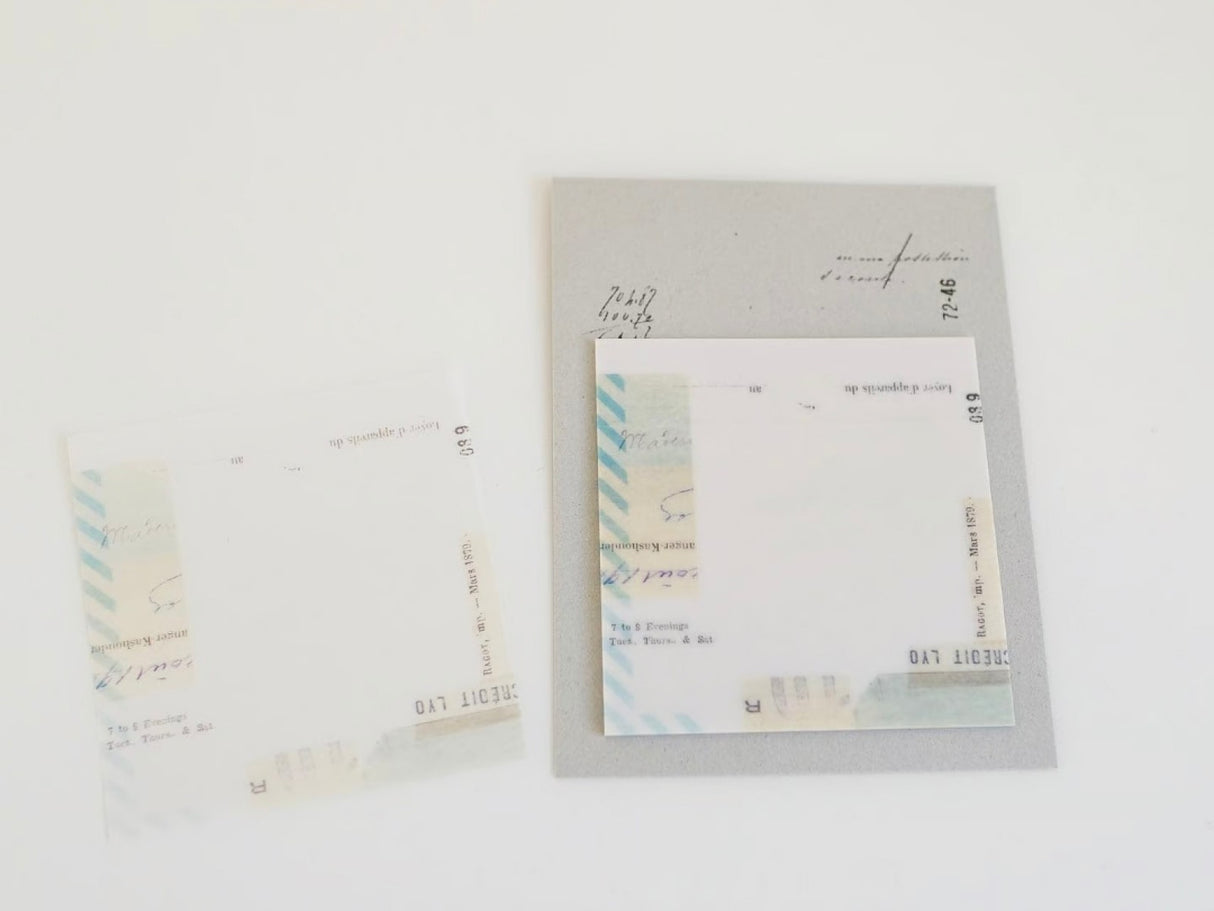 Yohaku Tracing Sticky Notes - Airmail (M-117)