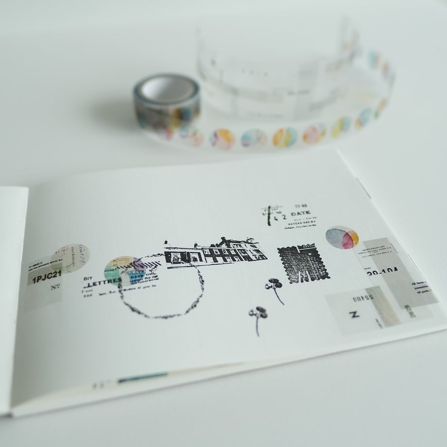 Yohaku Clear PET Tape - Grey