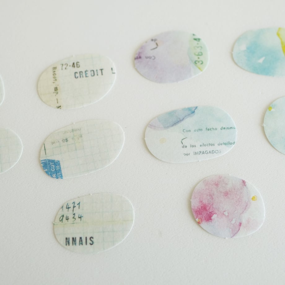 Yohaku Flake Stickers - Seal Nuance