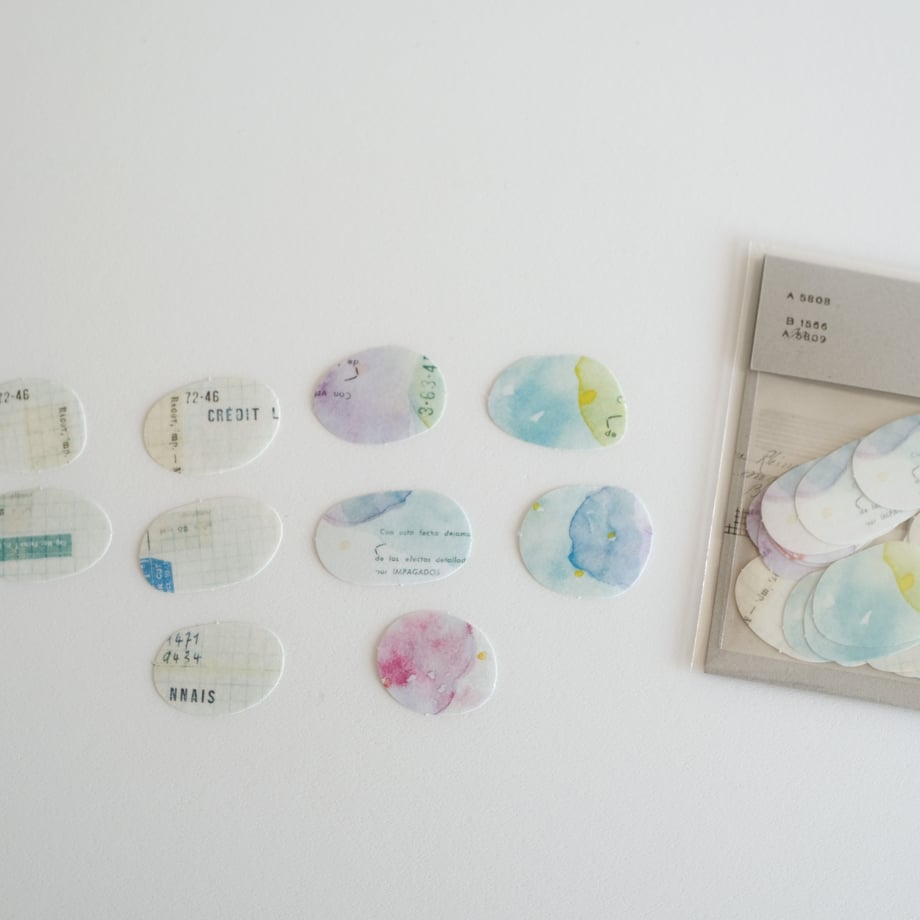 Yohaku Flake Stickers - Seal Nuance