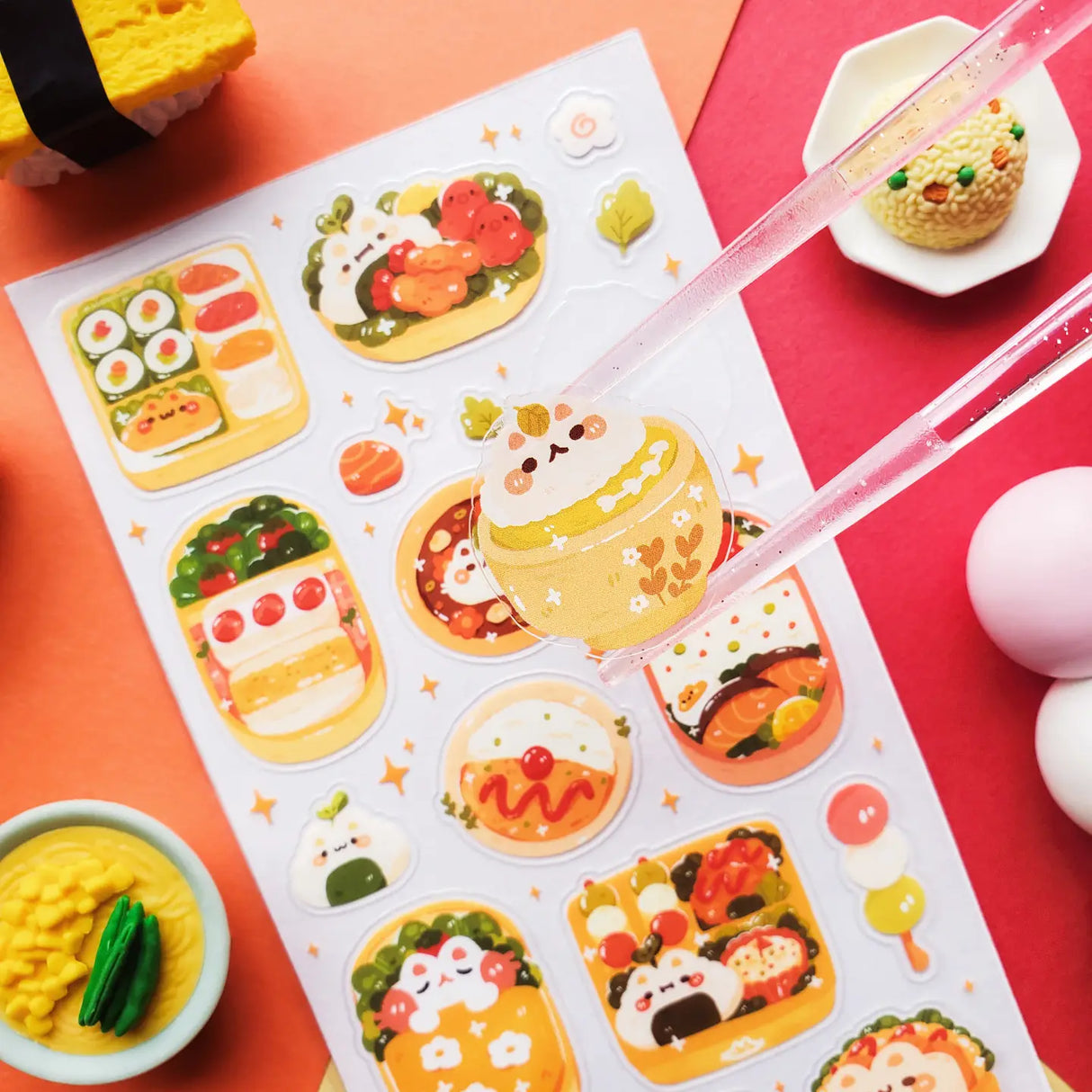STICKII Yummy Bento Boxes Sticker Sheet