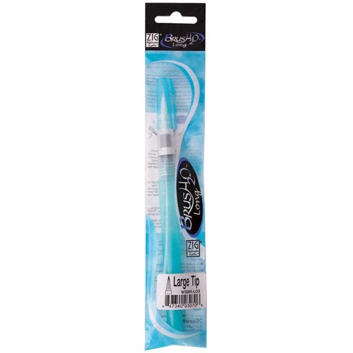 ZIG BrusH2O allows the artist to have a steady water supply flow directly through the brush tip. BrusH2O portable brushes have a retractable valve giving you complete control over the water release.
It's an amazing and portable water brush for those who wish to paint anywhere, at any time.