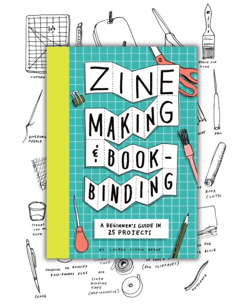 Learn to create zines and books with this approachable guide featuring illustrated, step-by-step lessons on making many different book formats. The possibilities are endless!
Channel your passions into zines, create your own notebooks and calendars, and try your hand at impressive pop-up and accordion books. This illustrated guide will empower you to share your ideas with the world in personalized, handcrafted packages. Whether you want to create a poetry chapbook, an illustrated ode to the people on your