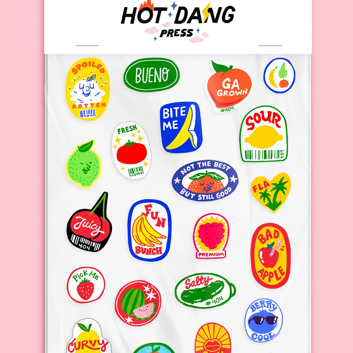 Iron-on Transfer Sheets - Produce Stickers (Pack of 2)