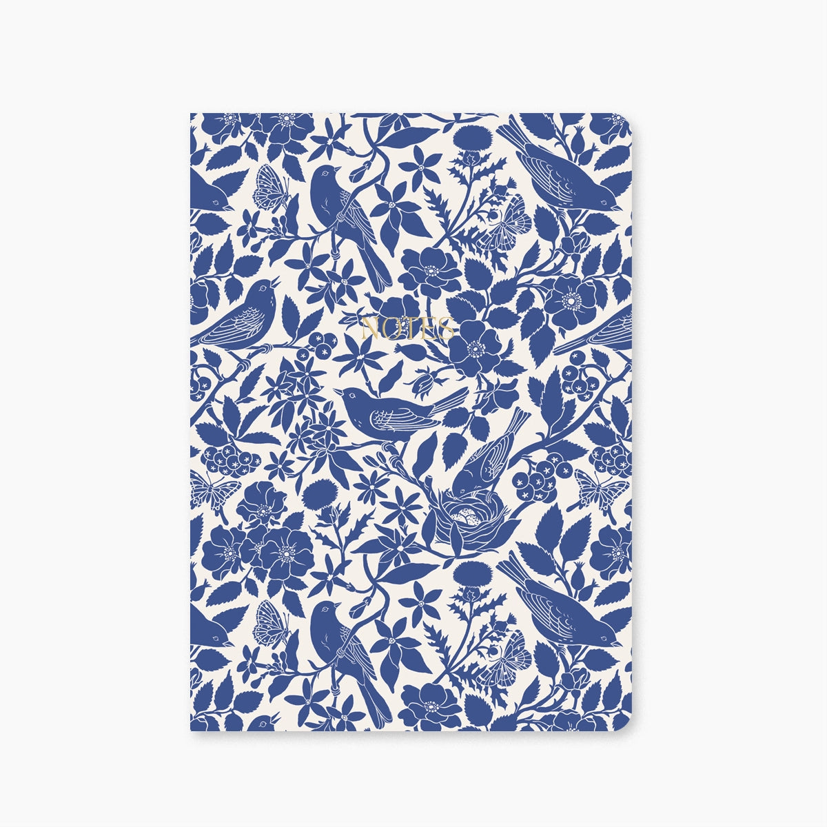 Botanica Paper Co. Softcover Notebook - Blue Birds (grid)
