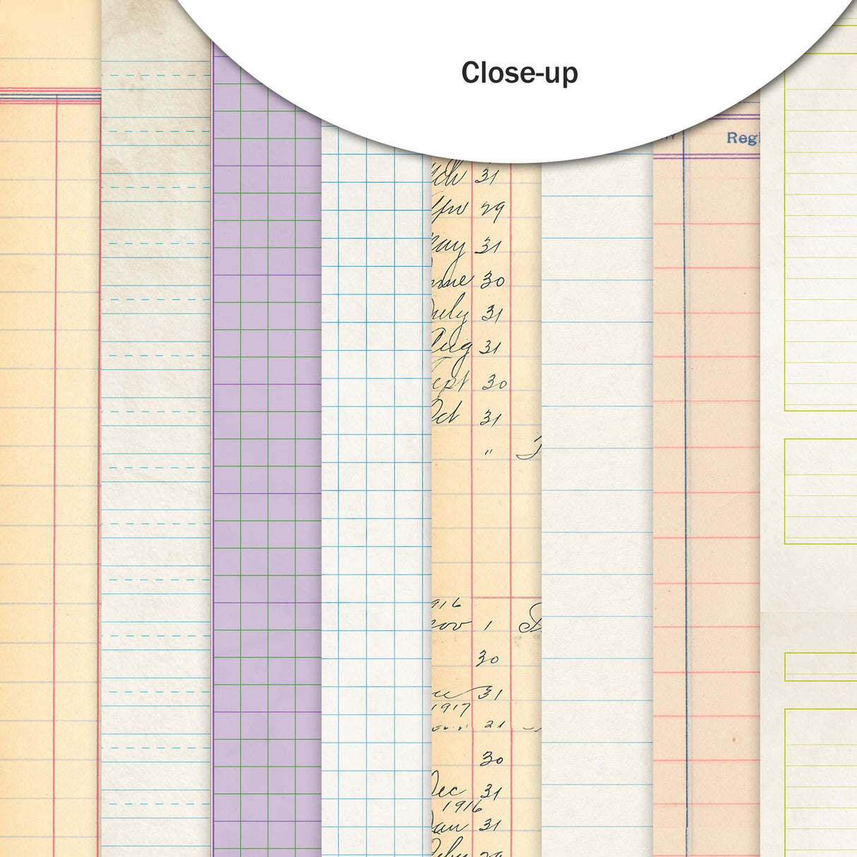 Wildflower Collection - Ledger 6x6 Single Sided Paper Pack - 16 Sheets