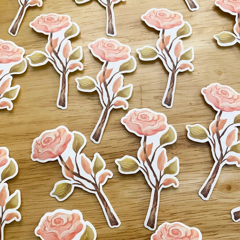 PaperaicaShop Rose Vinyl Sticker