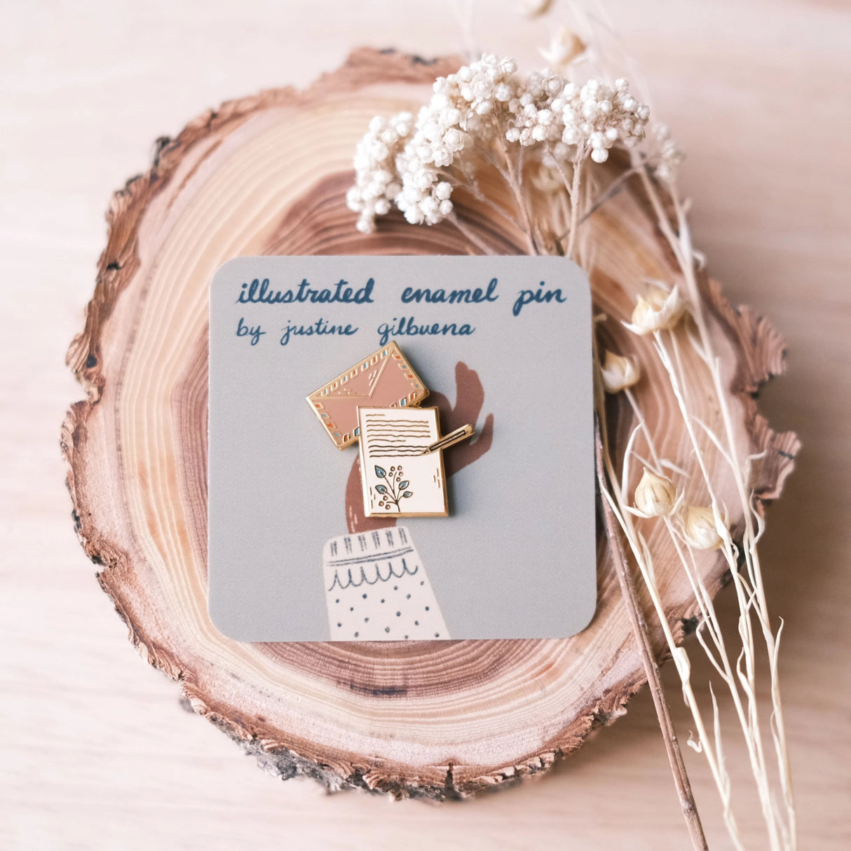 Snail Mail Enamel Pin