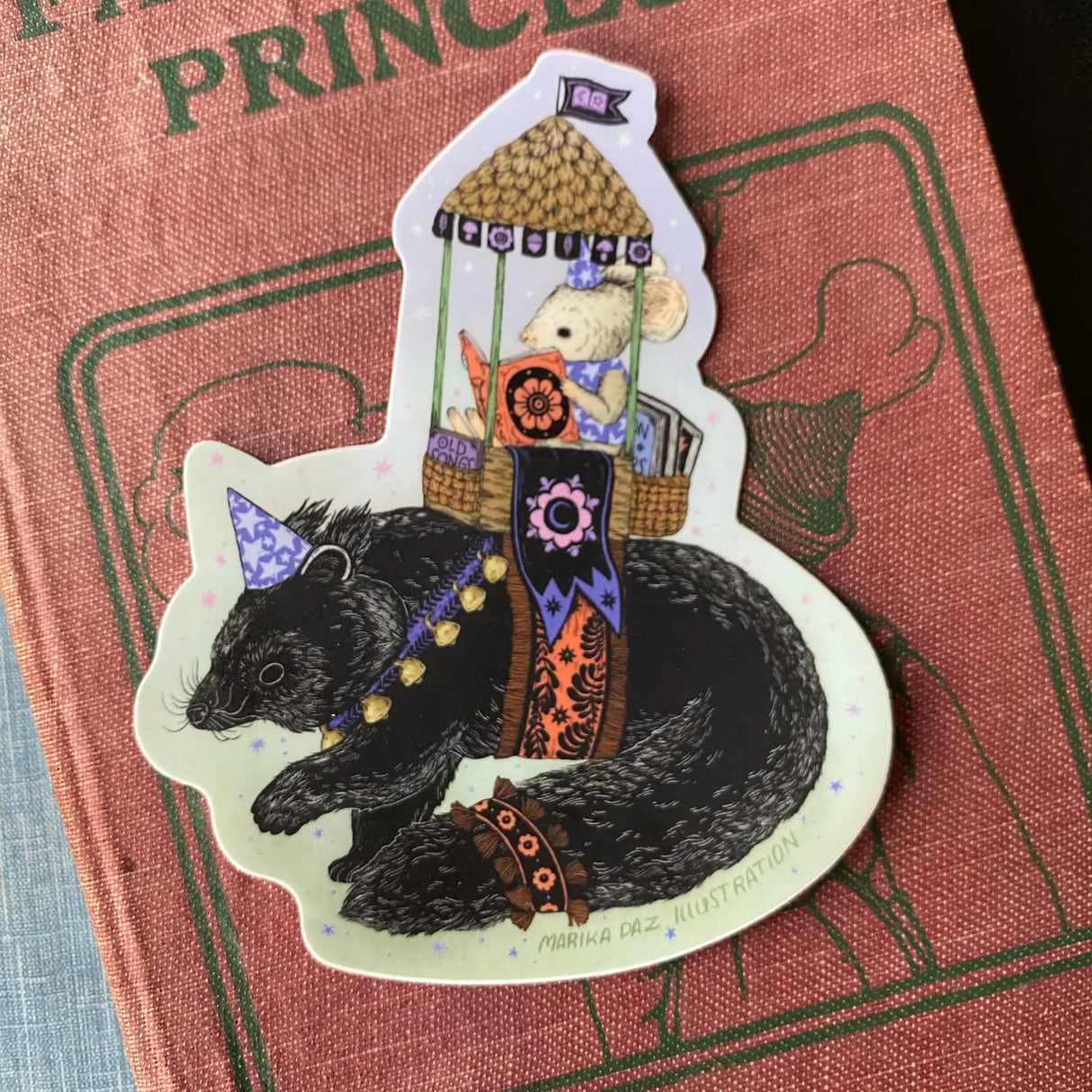 Marika Paz Vinyl Sticker - Booksworth and the Binturong