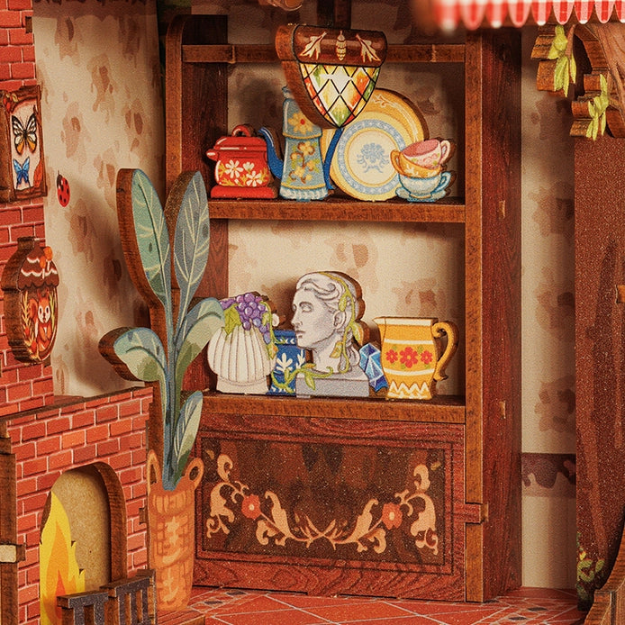 Squirrel Collector DIY Book Nook Kit with Dust Cover