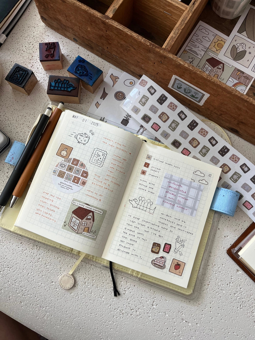 Cup Car Wooden Stamp