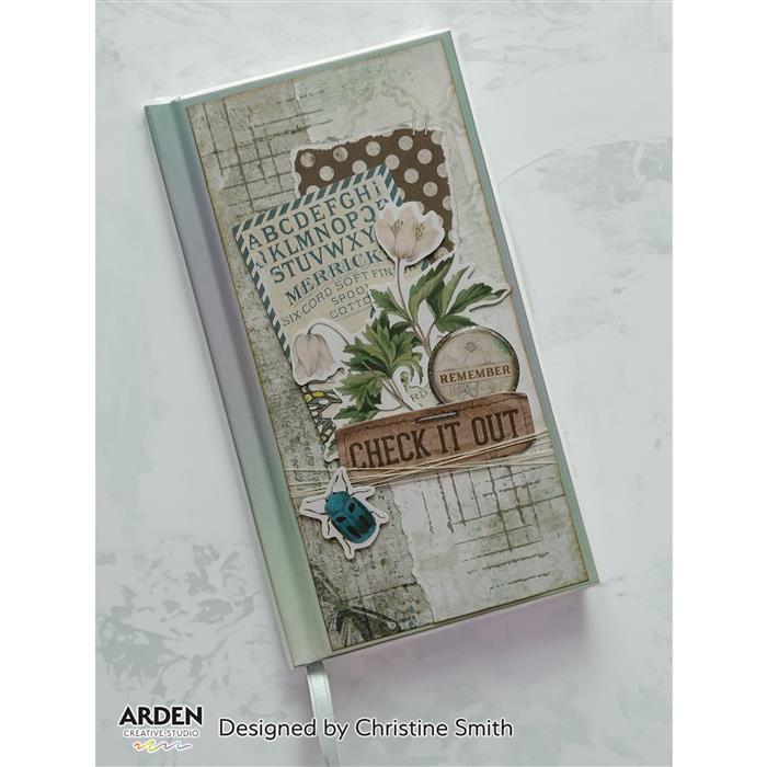 Arden Creative Studio Maker Series Ledger Wings 01 4 in x 6 in Clear Stamp Set