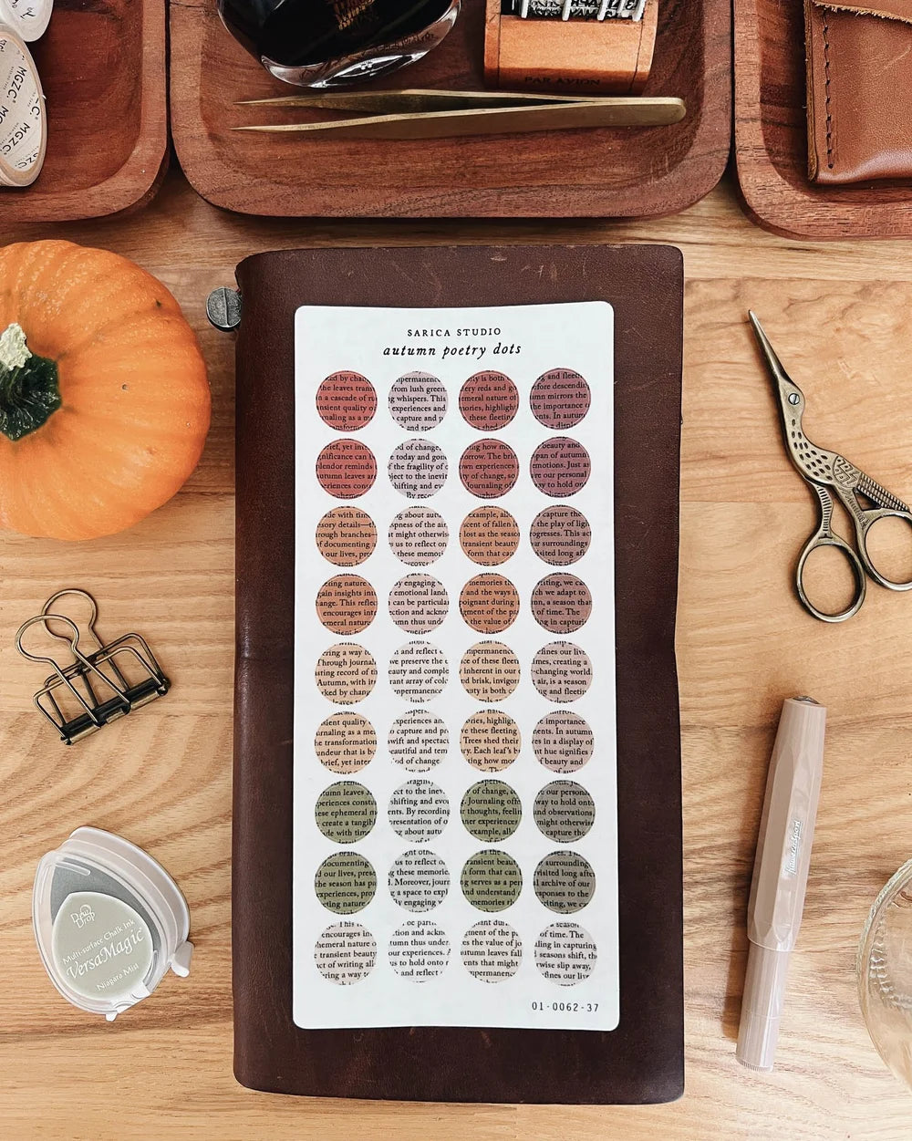 Sarica Studio Autumn Poetry Dots Stickers