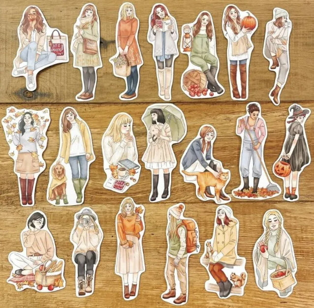 Cafe Analog X Windry R - Autumn Dreams stickers in tin