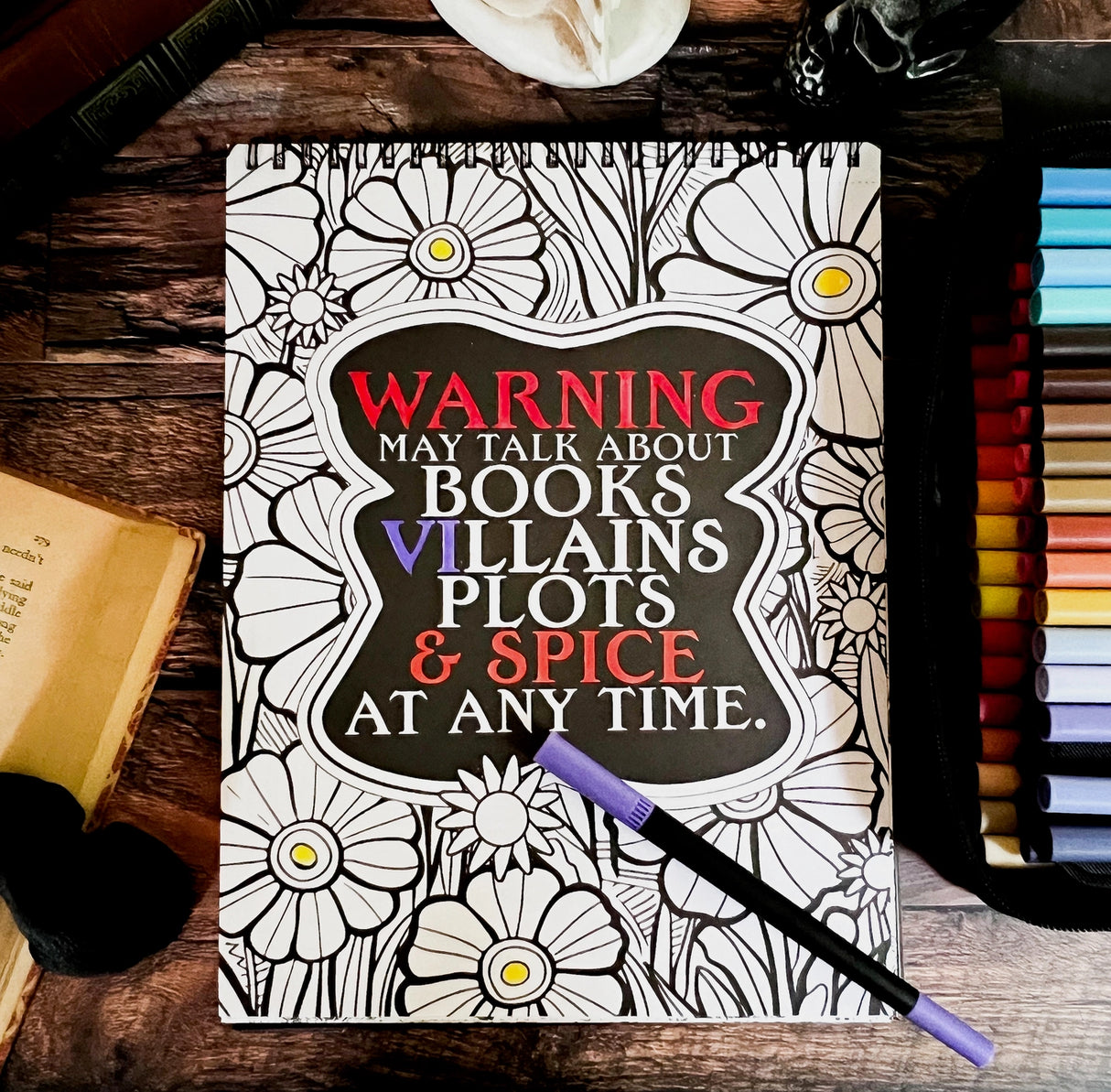 Waiting For the Night Coloring Book